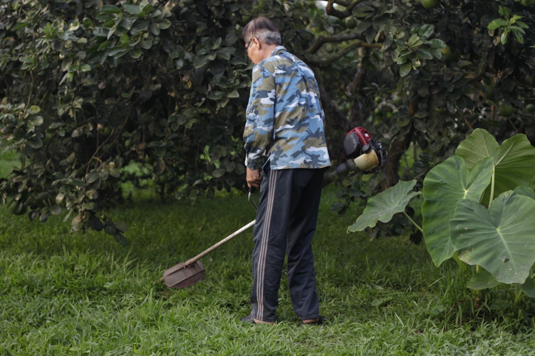 boy in blue and white floral long sleeve shirt and black pants holding stick standing on during